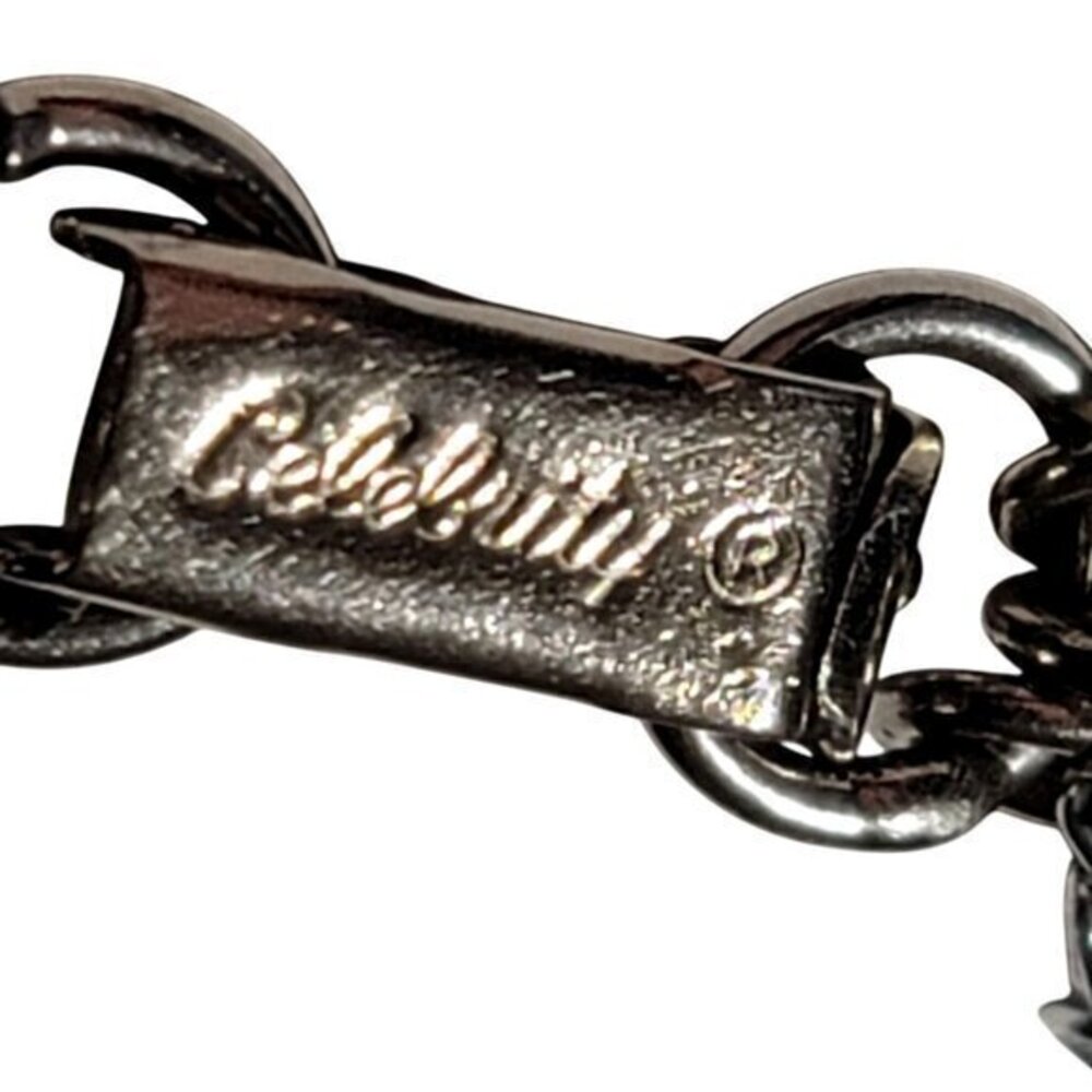 Vintage Celebrity Silver Tone Multi Chain Bracelet - Picture 6 of 8